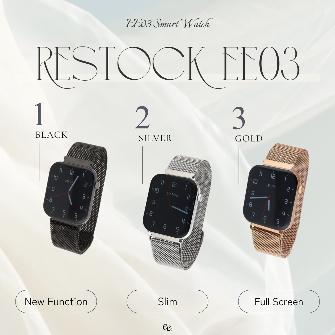 【EE03ついに復活⌚✨】先着順で数量限定特典あり!🎁さらに薄く、美しく。「EE03」待望の再販スタート!