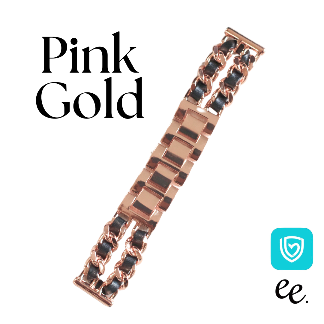 【EE02&EE02 Plus対応】レザーチェーンベルト 付け替えベルト22mm