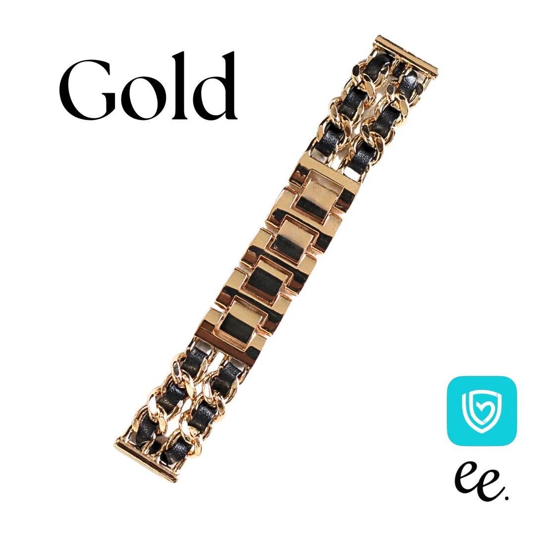 【EE02&EE02 Plus対応】レザーチェーンベルト 付け替えベルト22mm