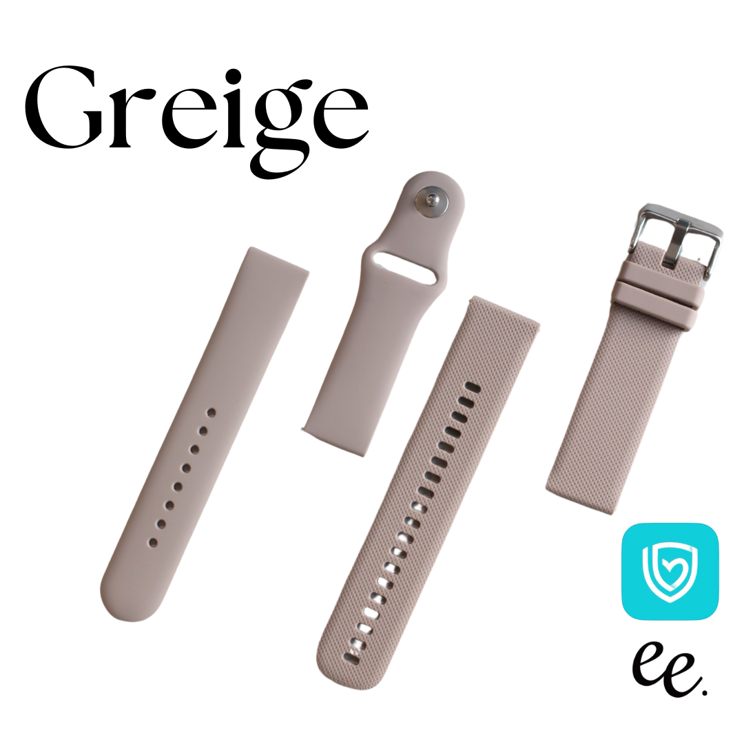 【EE02&EE02 Plus対応】シリコンベルト2点セット 付け替えベルト22mm