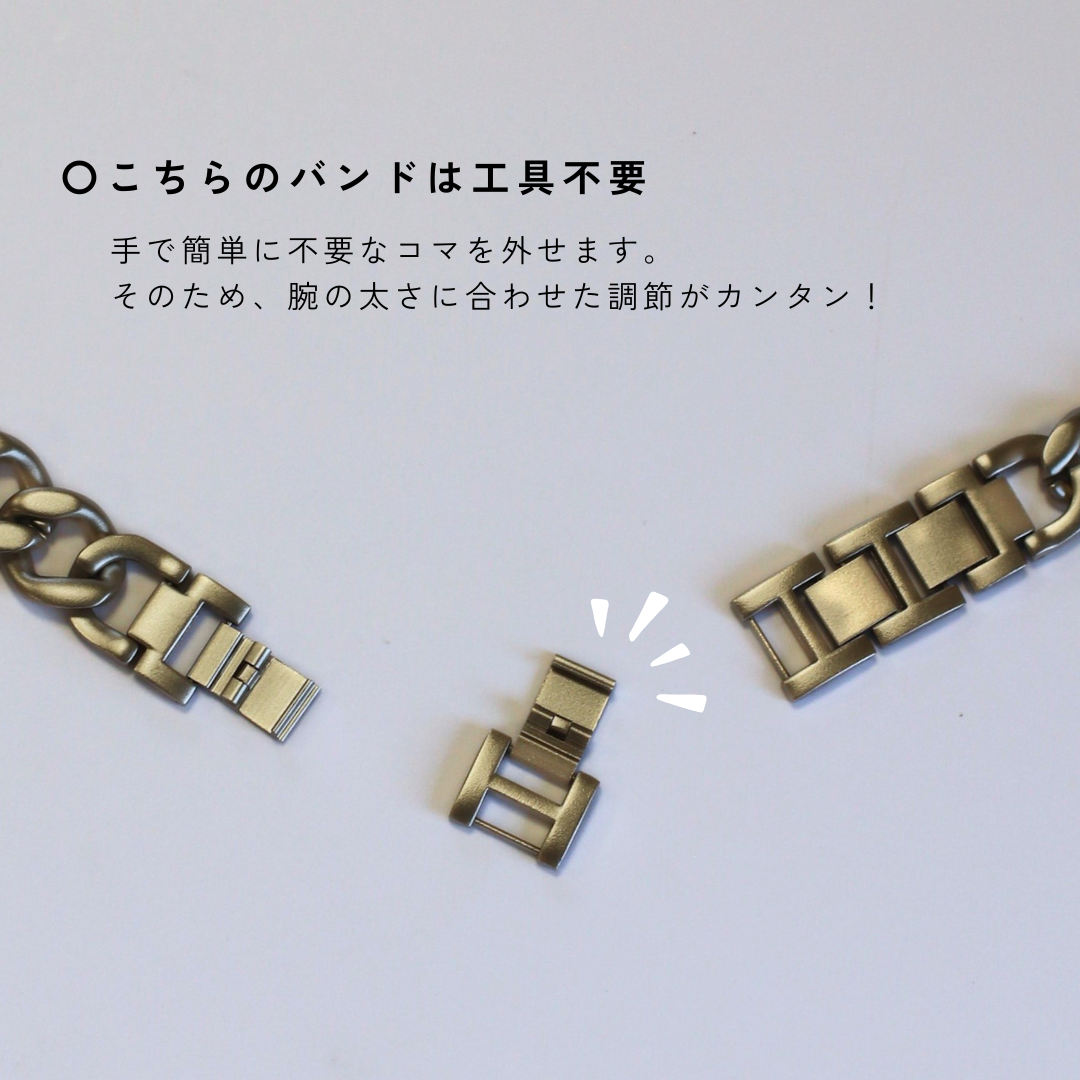 【EE02&EE02 Plus対応】アクセサリーチェーンベルト 付け替えベルト22mm