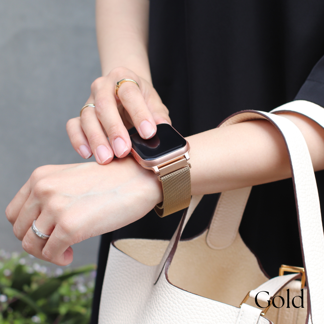 【EE02&EE02 Plus対応】ステンレスメッシュベルト 付け替えベルト22mm