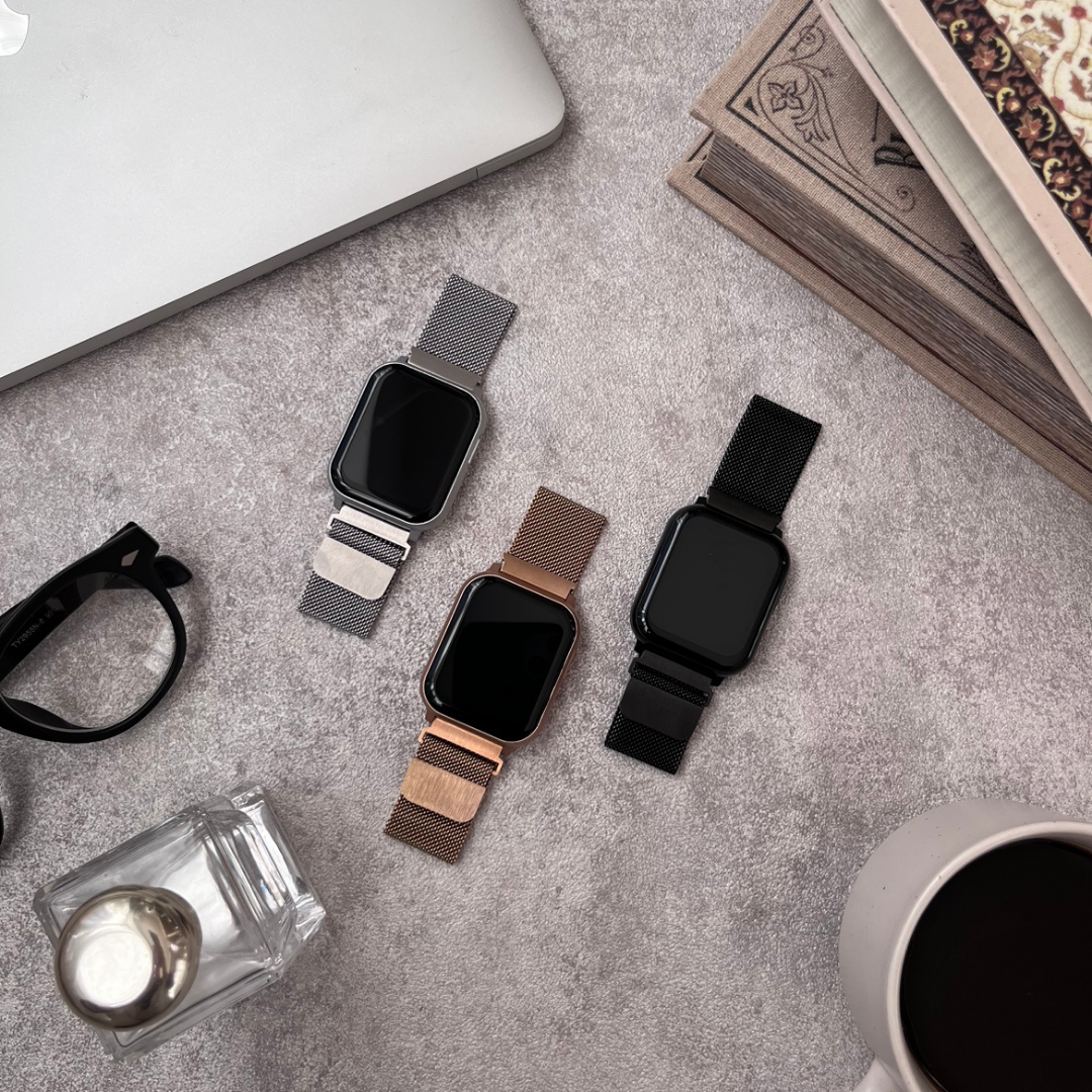 【EE02&EE02 Plus対応】ステンレスメッシュベルト 付け替えベルト22mm