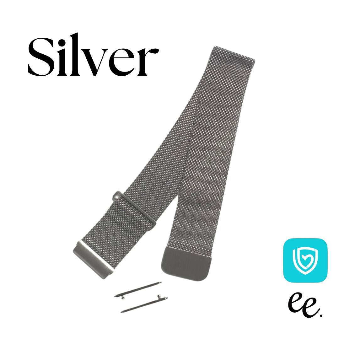 【EE02&EE02 Plus対応】ステンレスメッシュベルト 付け替えベルト22mm