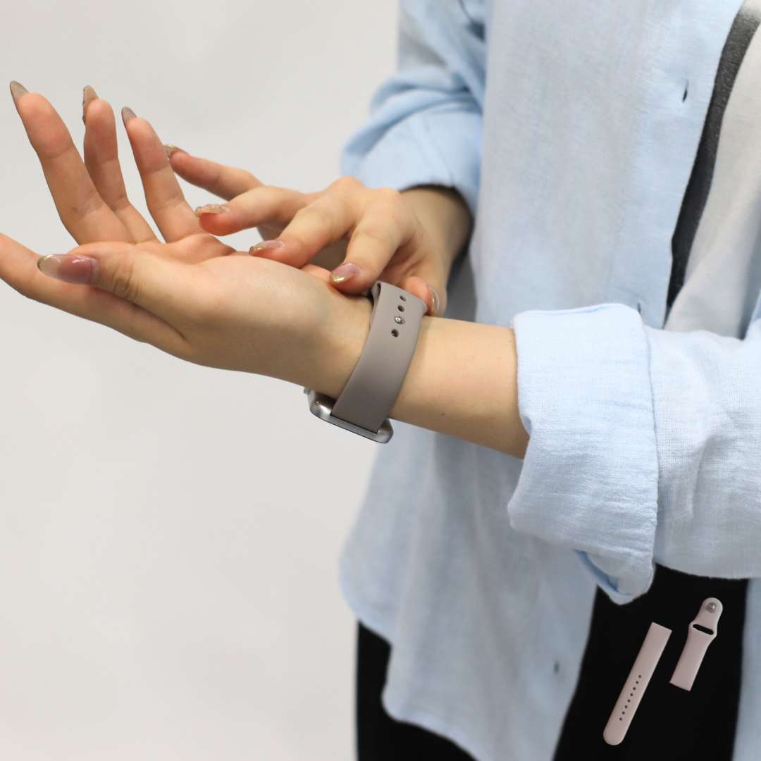 【EE03対応】シリコンベルト2点セット 付け替えベルト20mm