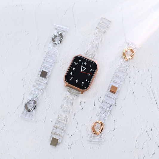 【EE02&EE02 Plus対応】クリアチェーンベルト 付け替えベルト22mm