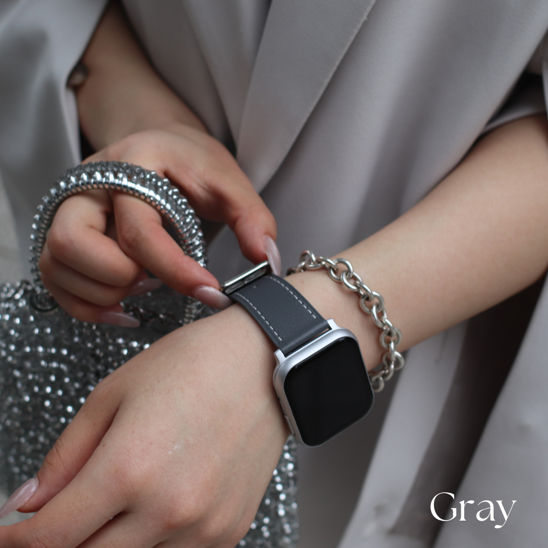 【EE02&EE02 Plus対応】ステッチレザーベルト 付け替えベルト幅22mm