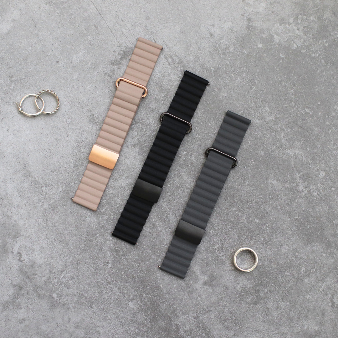 【EE02＆EE02 Plus対応】リニューアル版レザーマグネットベルト　付け替えベルト22mm