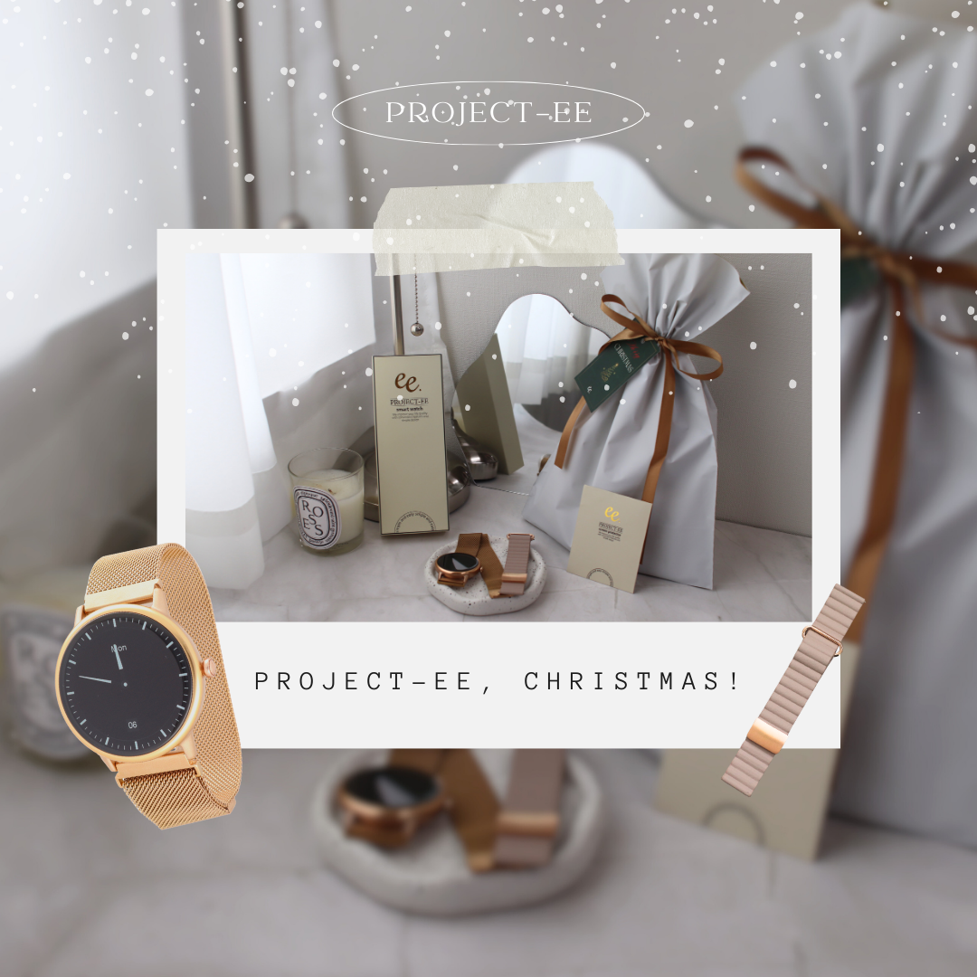 【クリスマスセット】EE02Plus ゴールドステンレスメッシュベルト＋レザーマグネットベルトBeige＋保護フィルム