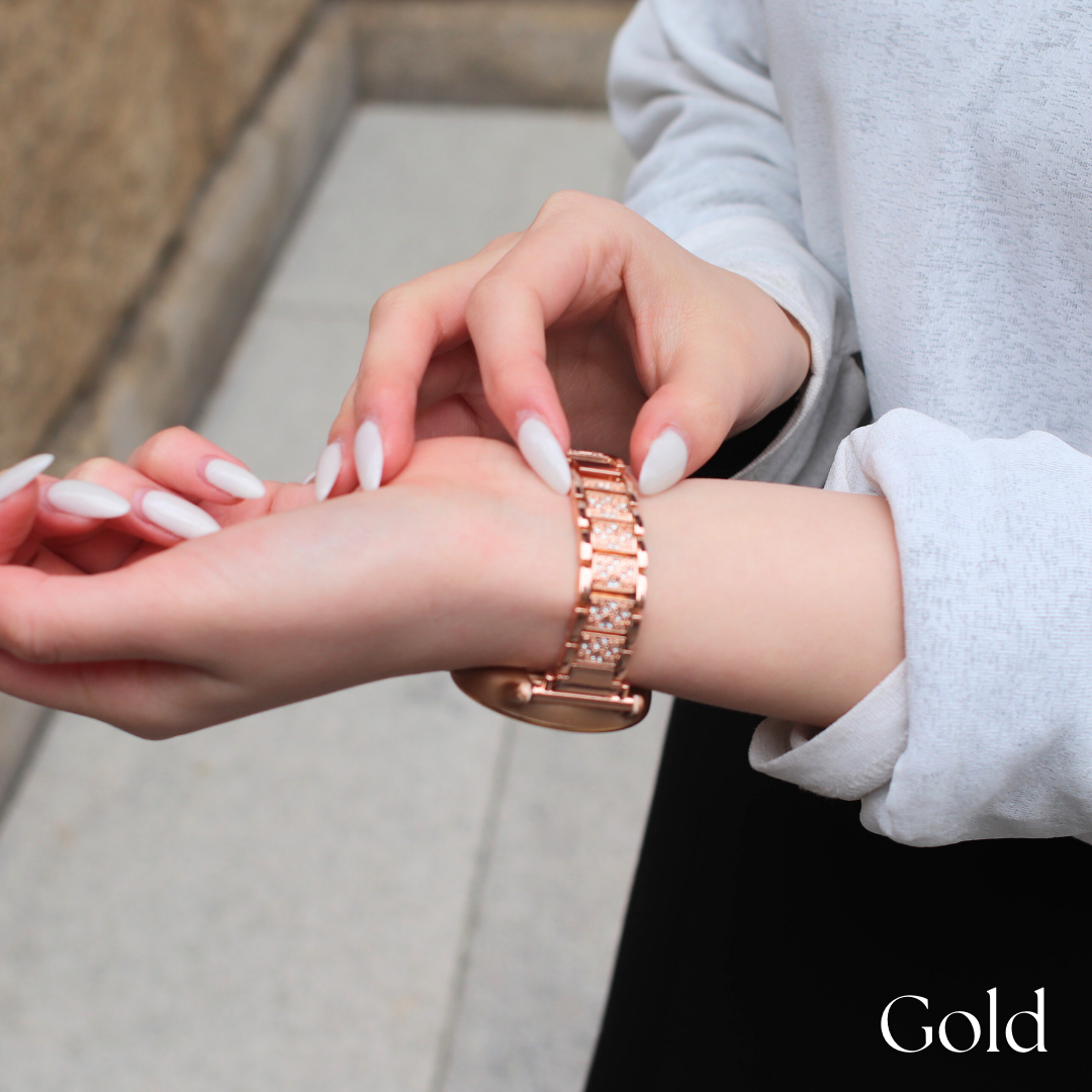 【EE02＆EE02 Plus対応】ラメストーンベルト　付け替えベルト22mm