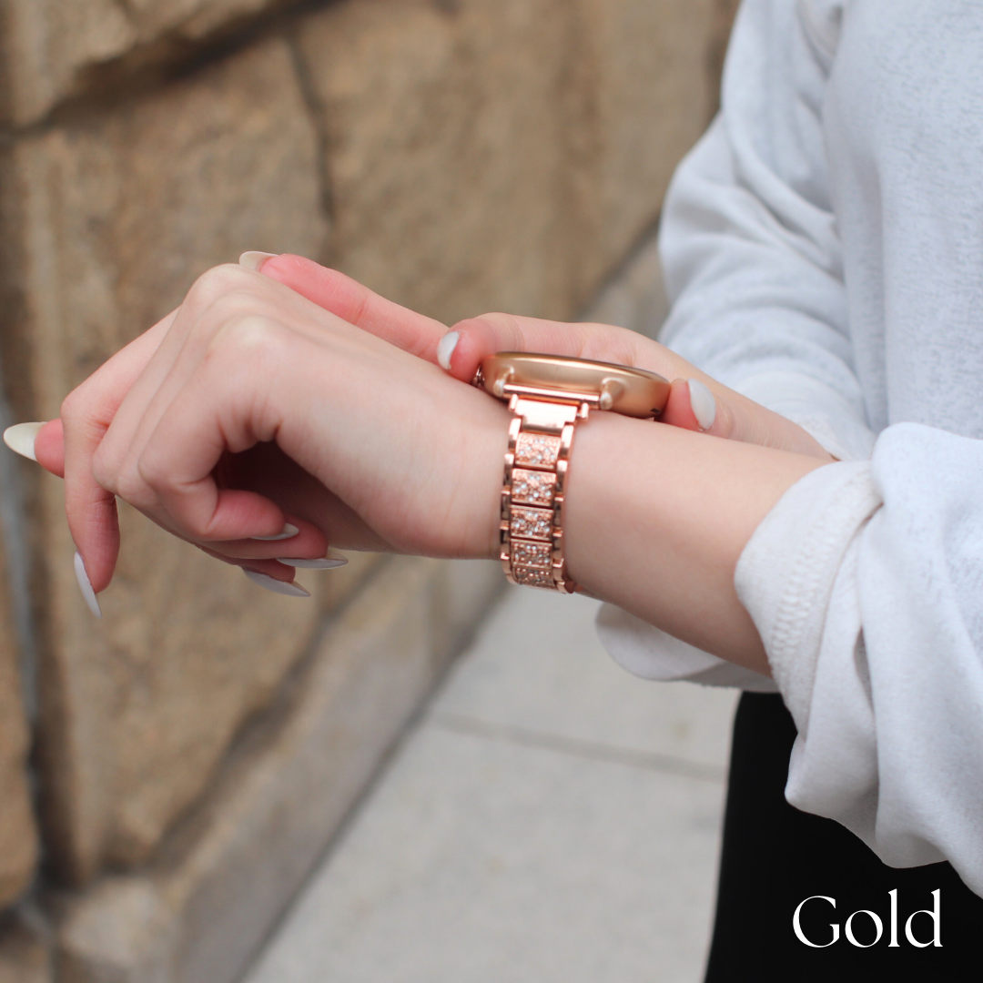 【EE02＆EE02 Plus対応】ラメストーンベルト　付け替えベルト22mm