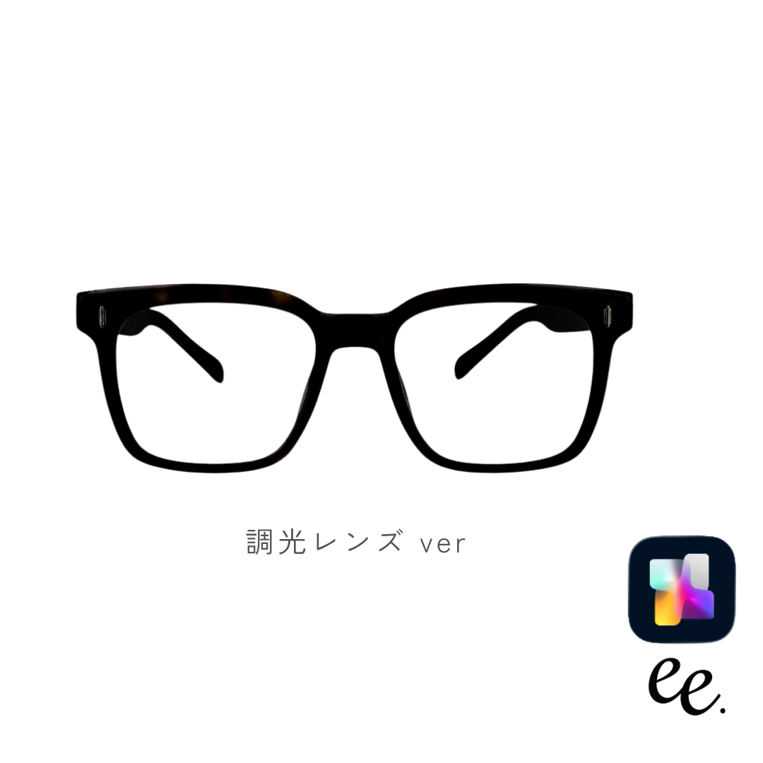 【予約販売 |年内発送予定】EE SMART AI GLASS調光レンズver | Black