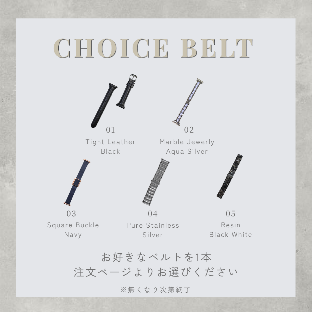 【ベルトプレゼントフェア】EE02ゴールドステンレスメッシュベルト＋お好みのベルト(対象ベルトより)